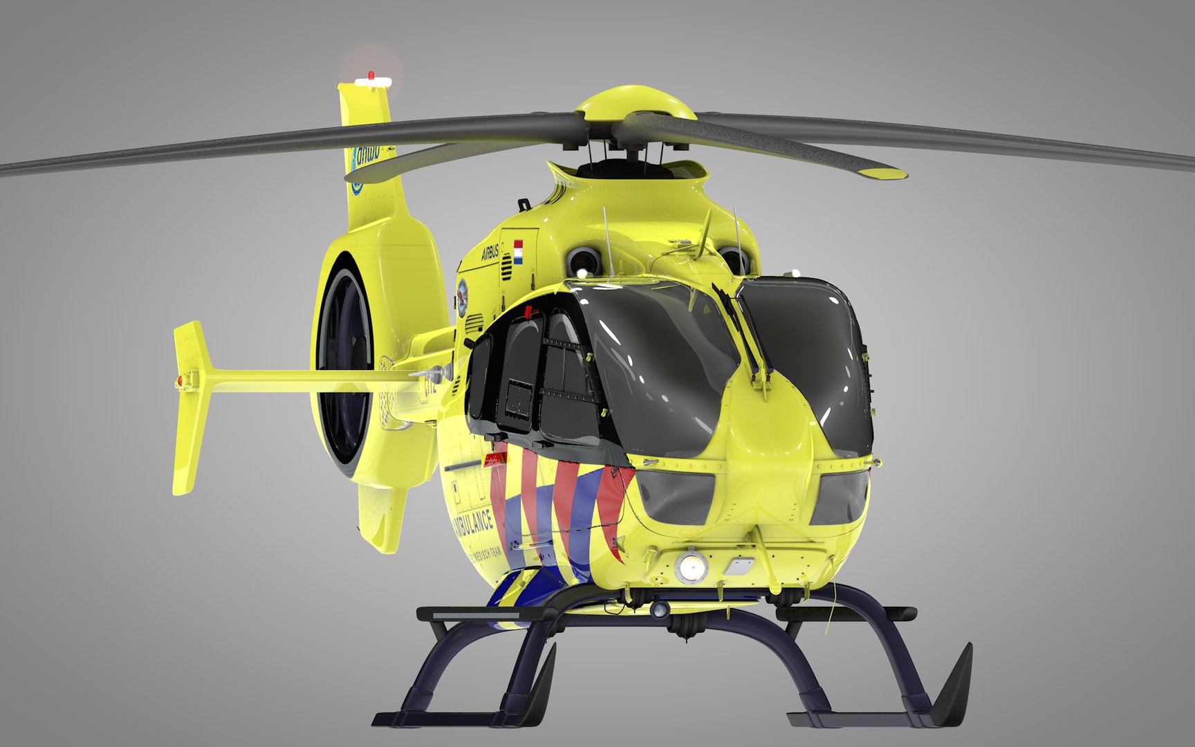 Eurocopter EC-135 ANWB Helicopter L1999 3D - TurboSquid 2073532