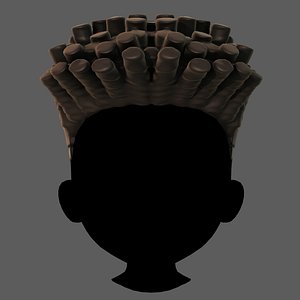 hair style boy v72 3D model