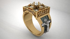 3D men cross ring