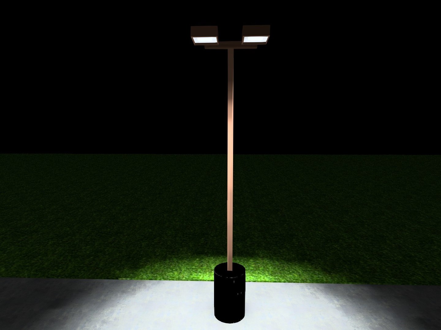 3d 3ds Shoe Box Light