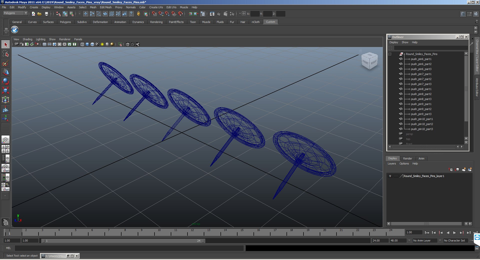 Smiley Faces Pins 3D Model - TurboSquid 1425557