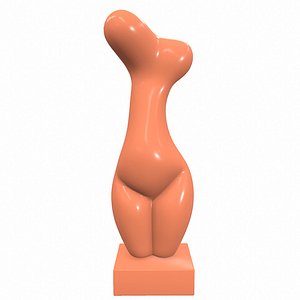 Abstract sculpture M088 3D