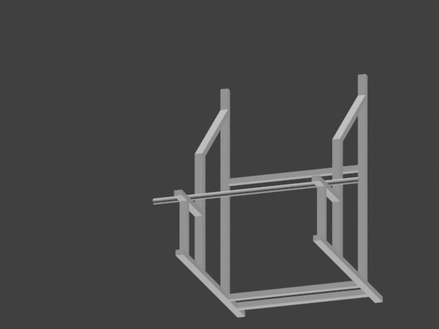 3d Model Simple Weight Rack