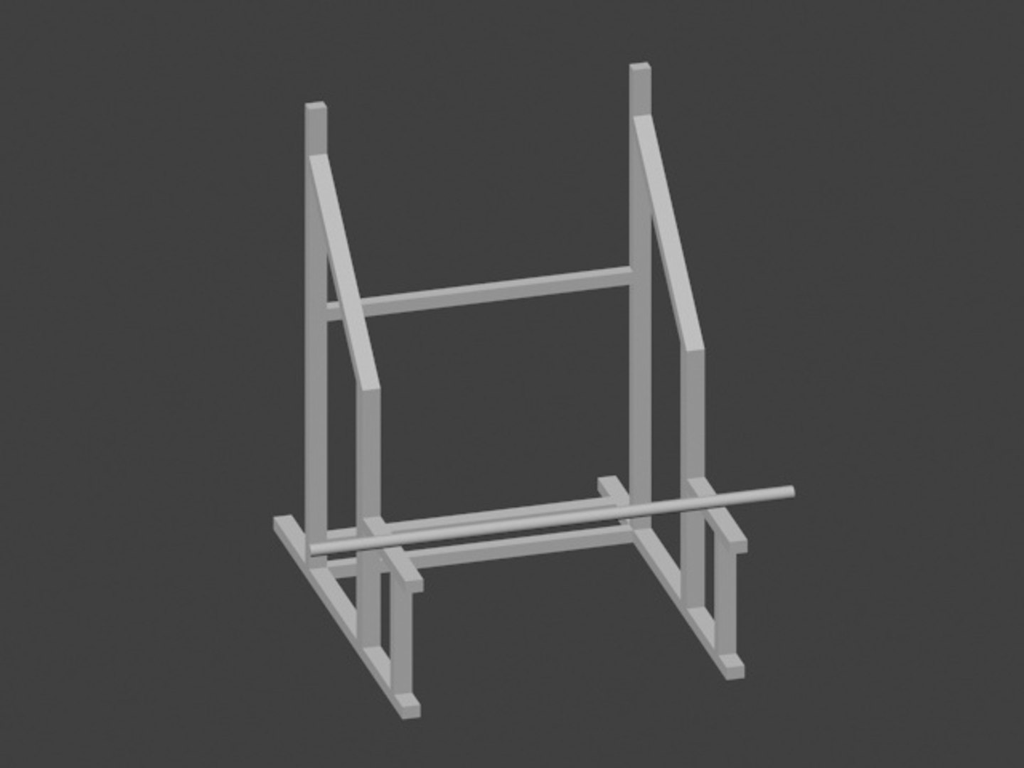 3d Model Simple Weight Rack