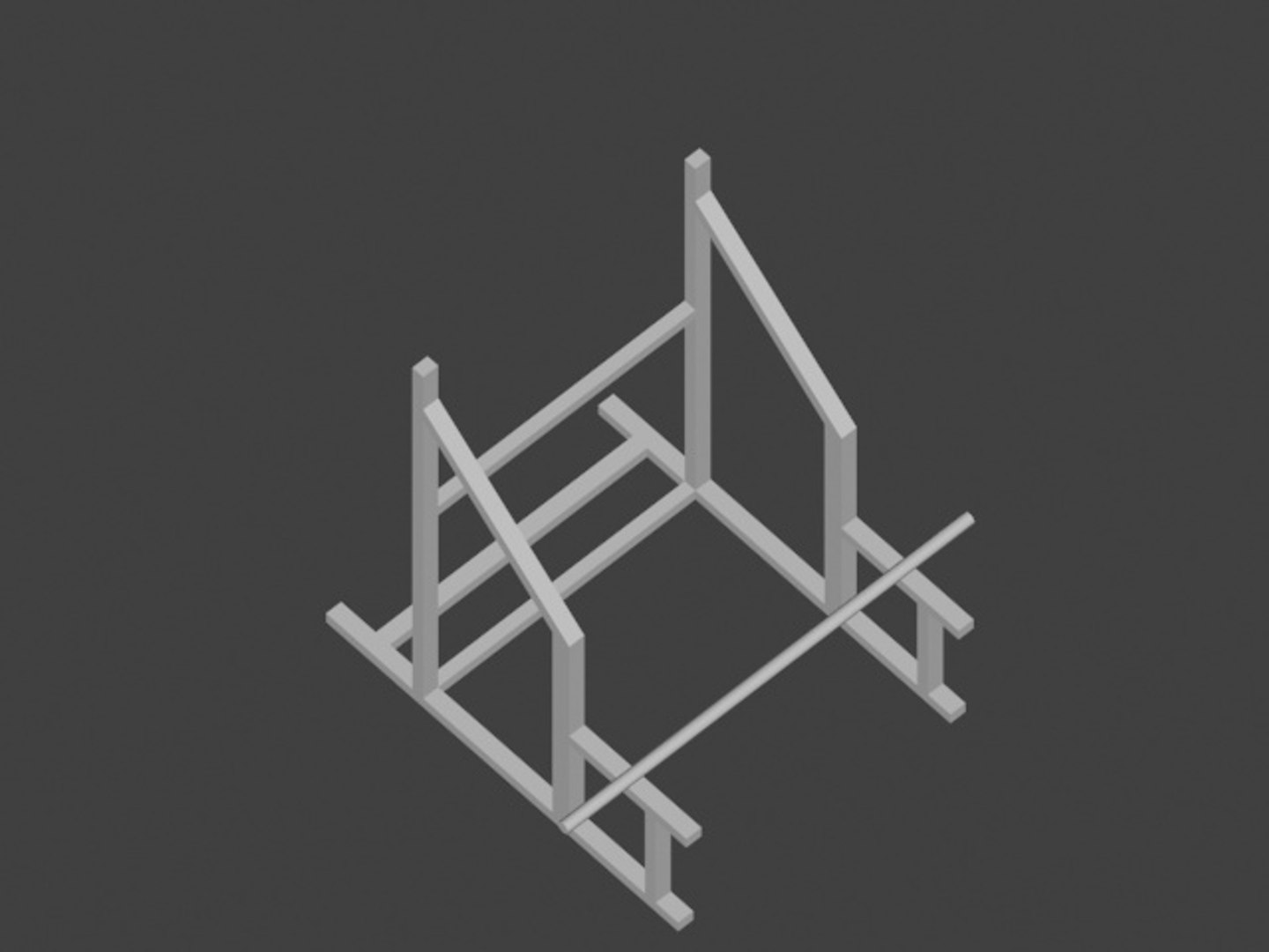 3d Model Simple Weight Rack