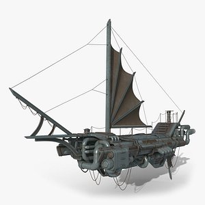 dystopian ship 3D model