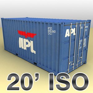 ISO shipping container 20 feet
