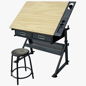 Drawing Board - Craft Table Rigged PBR