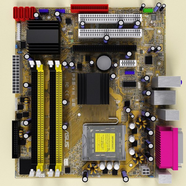 computer components v4 3d model