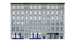 3D Building facade 285 West Broadway NY model
