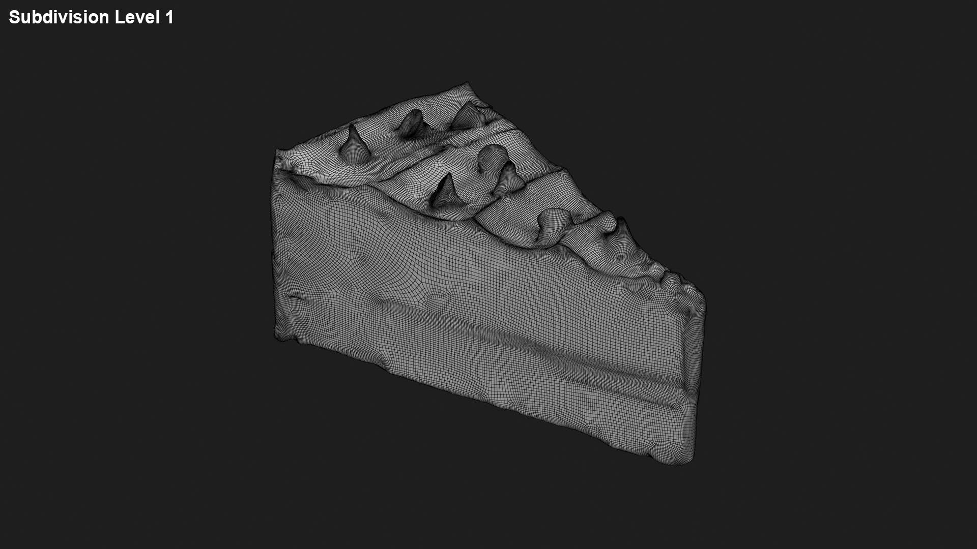 Chocolate Fudge Cake 3D Model - TurboSquid 2180595