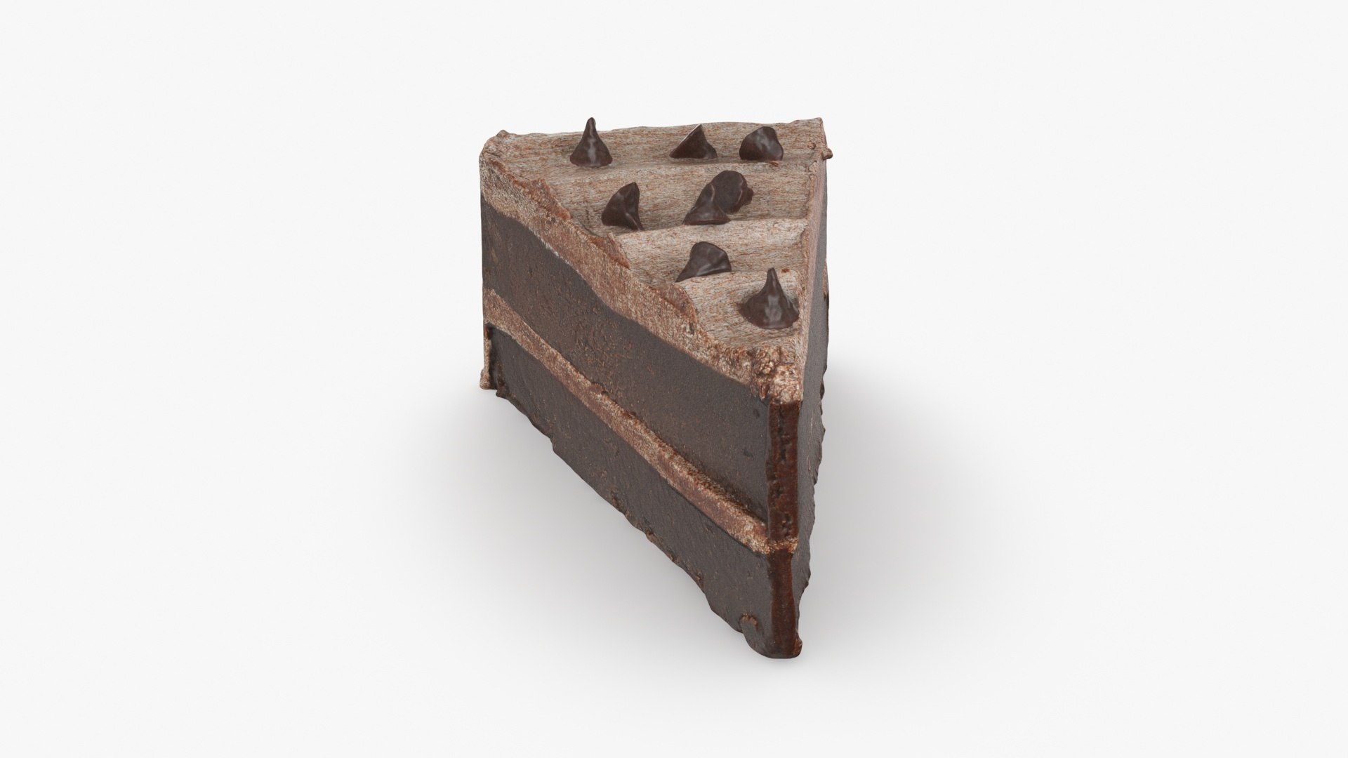 Chocolate Fudge Cake 3D Model - TurboSquid 2180595