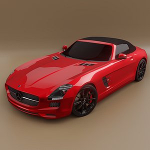 3D Mercedes Benz SLS AMG Roadster