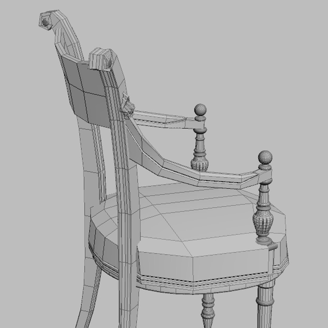 3d classical chair