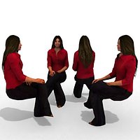 3d Model - Business Female #7a