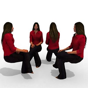 3d Model - Business Female #7a