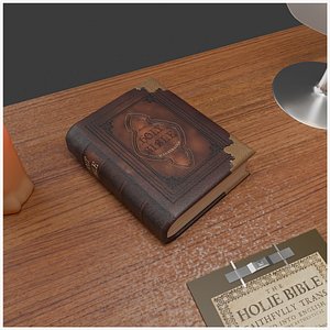 Holy bible Modeled and texture 3D model