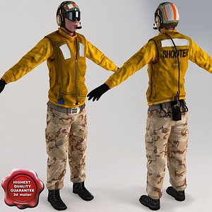 aviation boatswain v5 t-pose 3d max