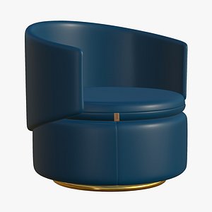 Leather Sofa Realistic Modern 3D model