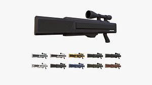 10 Anti-Drone Sniper Gun I Collection - SciFi Jamming Weaponry