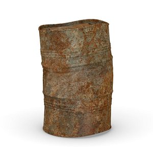 rusty barrel 3d model