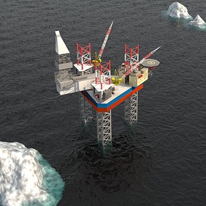 maersk drilling rig 3D model