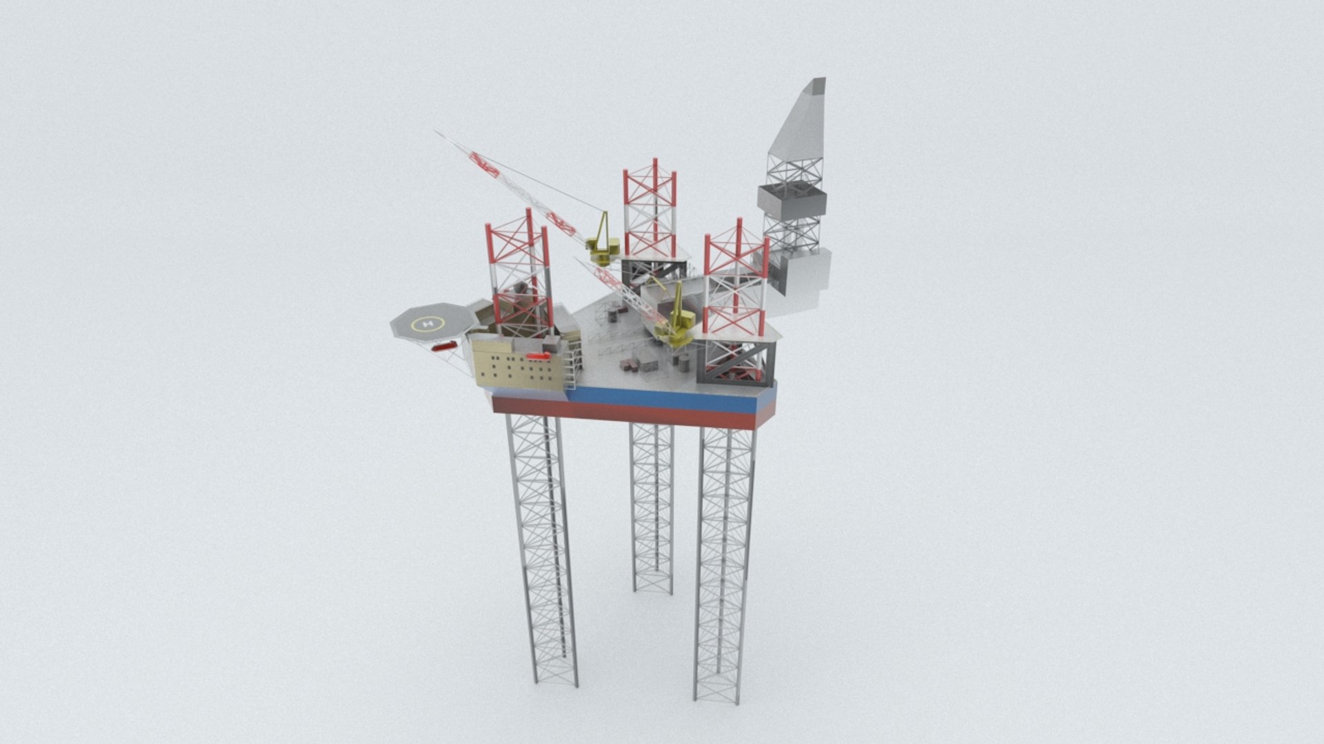 Maersk Drilling Rig 3D Model - TurboSquid 1193257