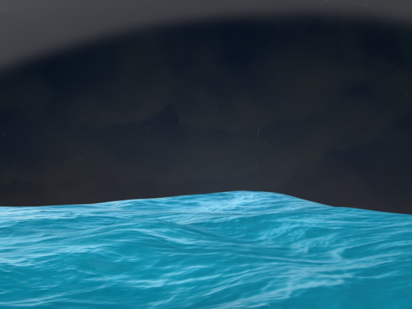 3d Model Storm Ocean