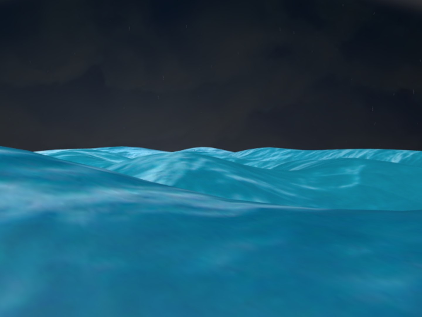 3d Model Storm Ocean