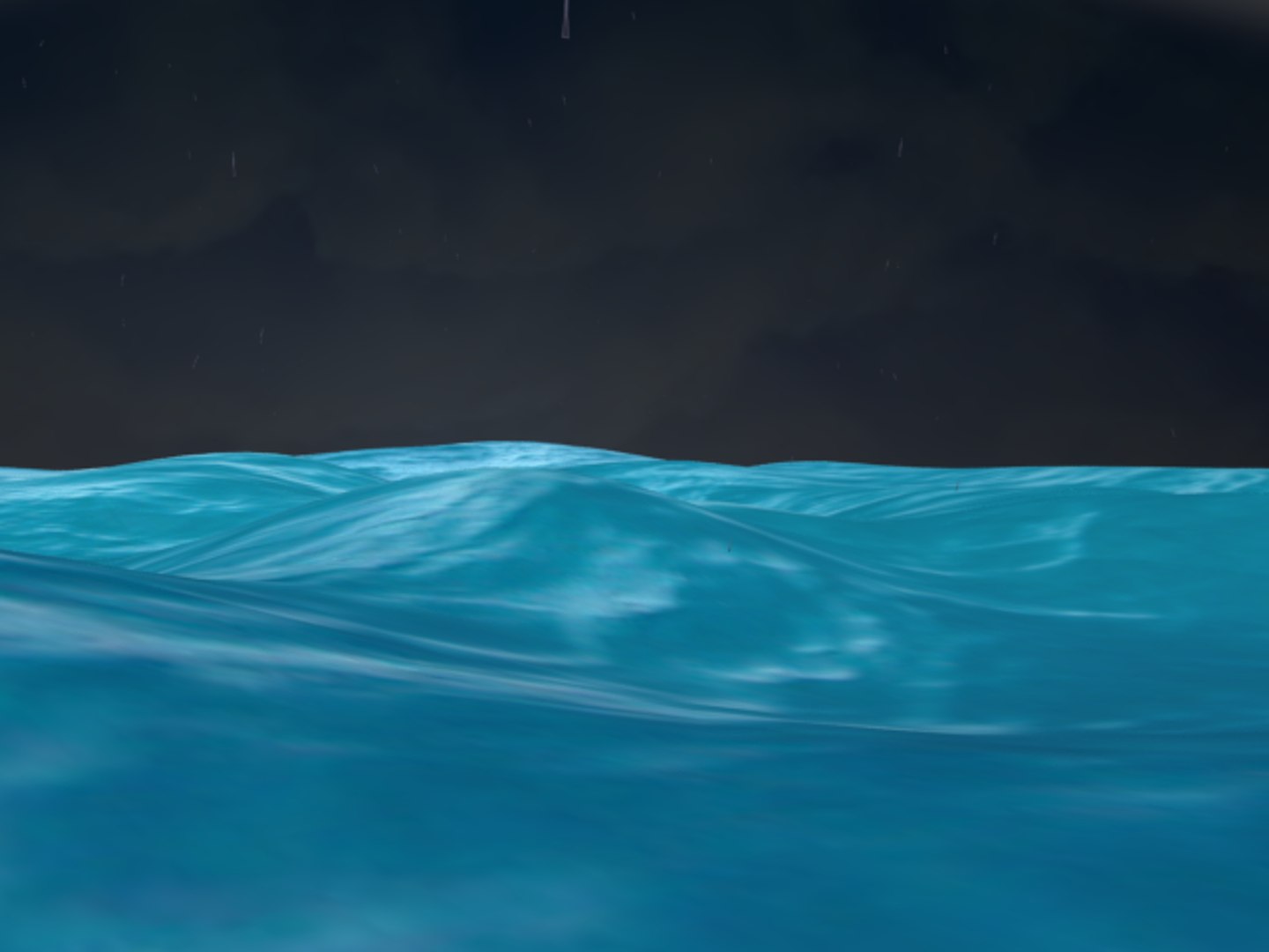 3d Model Storm Ocean