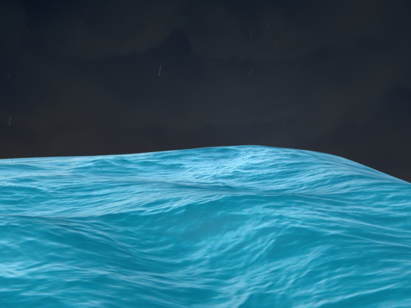 3d Model Storm Ocean