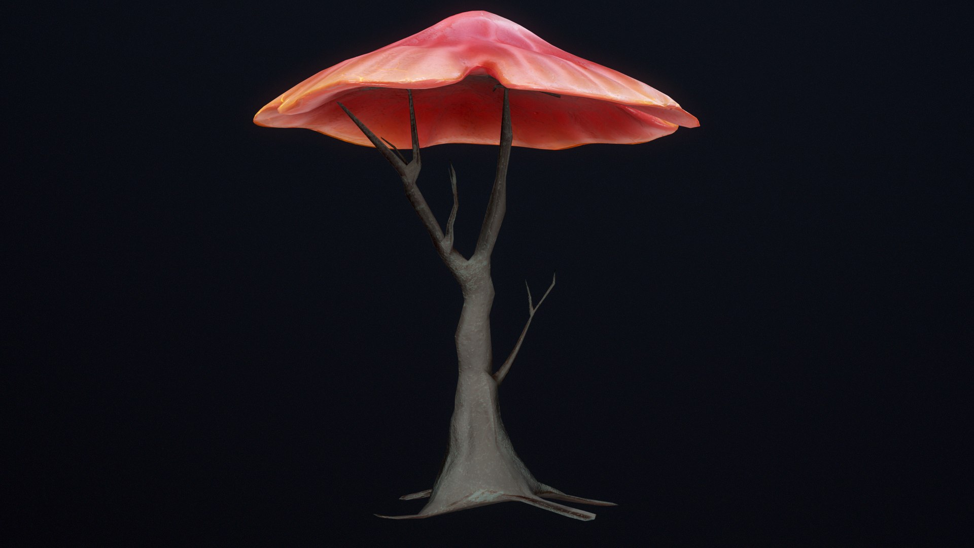 Alien Vegetation - Mushroom Trees X5 Package PBR model https://p.turbosquid.com/ts-thumb/zH/3t0Usc/AV/r_viewport_025/png/1670438329/1920x1080/fit_q87/54b6eebae2f9bdddb9757ad882c3fe9555889589/r_viewport_025.jpg