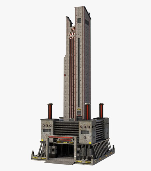 科幻大楼blender模型