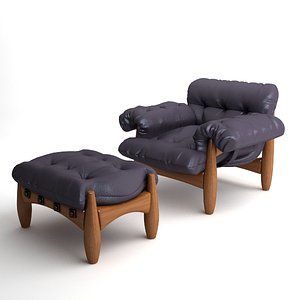 Armchair & Ottoman Mole by ClassiCon
