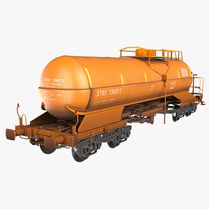 Railroad Tank Car 3D