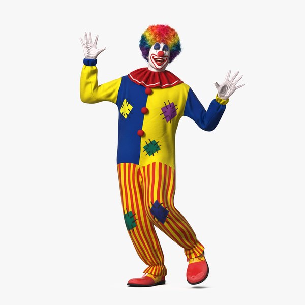 adult clown suit dancing model