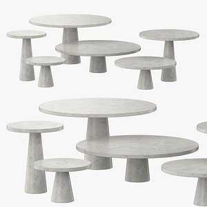 3D model 1971 Eros Set round tables