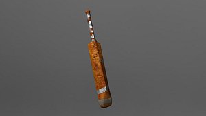 old cricket bat 3d ma