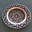 handpainted ceramic plates handmade 3d model
