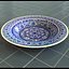 handpainted ceramic plates handmade 3d model