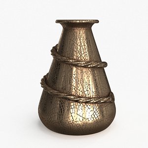 3D model Metal Vase v2