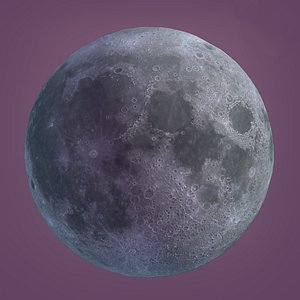 3D moon planet astronomy