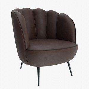 leather shelby chair 3D model
