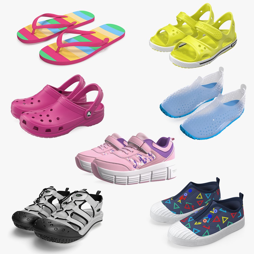 Baby Shoes Collection 3 3D model preview