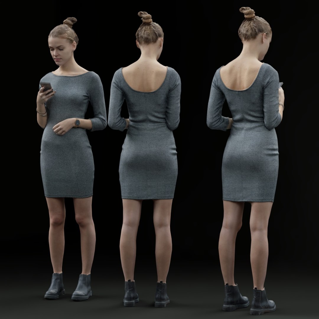 3D Model Girl Rendered Human - TurboSquid 1245936
