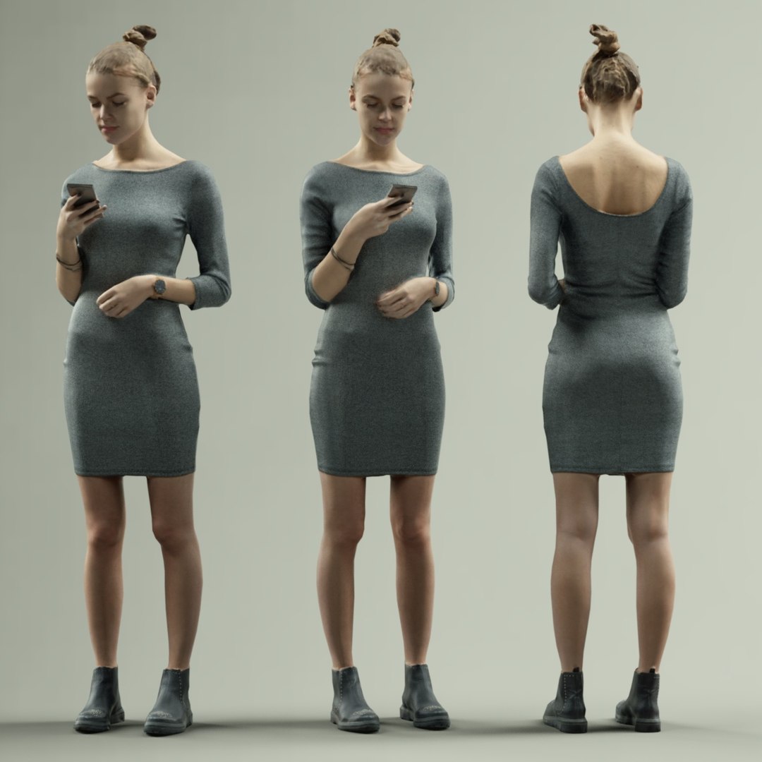 3D Model Girl Rendered Human - TurboSquid 1245936