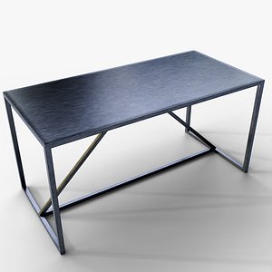 3D model Modern Industrial Metal Table 3D Model