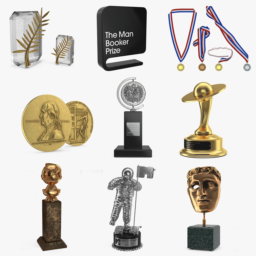 Medals and Awards Collection 3D model preview