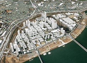 3D model city seoul south