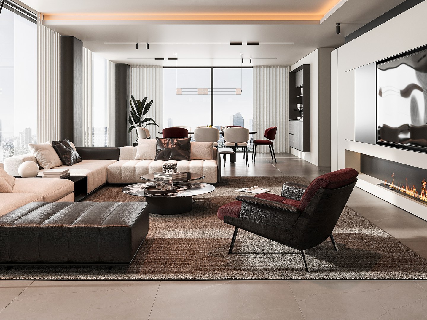3D Model Modern Living Room - TurboSquid 2390186